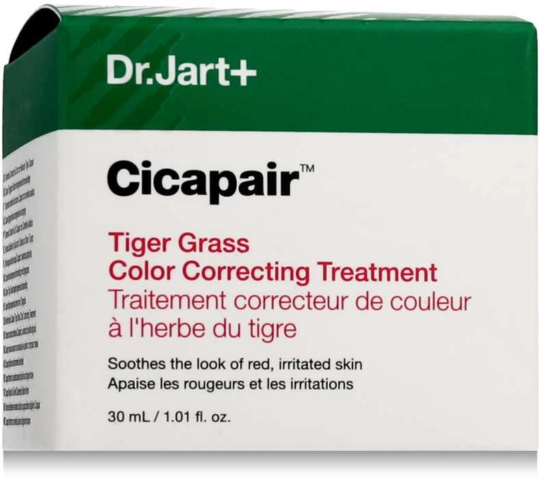 Dr. Jart+ Cicapair Tiger Grass Color Correcting Treatment intensyvaus poveikio kremas nuo odos raudonio, 30 ml