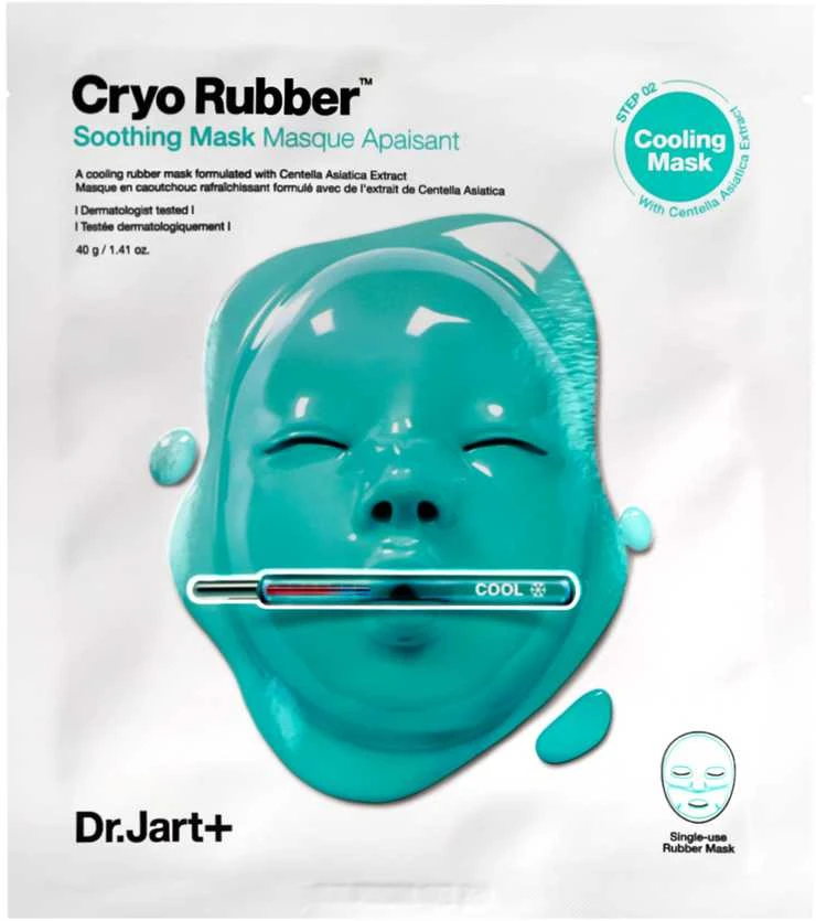 Dr. Jart+ Cryo Rubber Soothing Mask raminamoji veido kaukė jautriai odai, 44 g