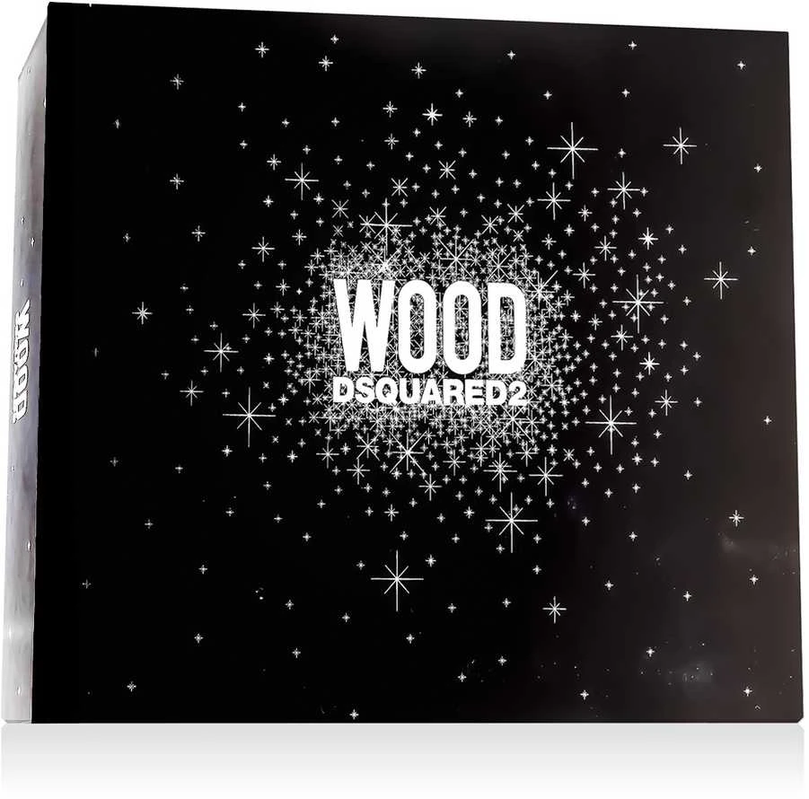 Dsquared2 Wood rinkinys vyrams (EDT, 100 ml + dušo želė, 100 ml + balzamas po skutimosi, 100 ml)