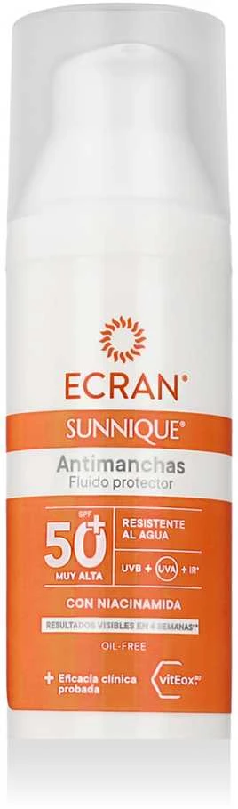 Ecran Sunnique Antimanchas Fluido Protector Spf50+ Apsaugantis nuo UV spindulių fluidas 50ml