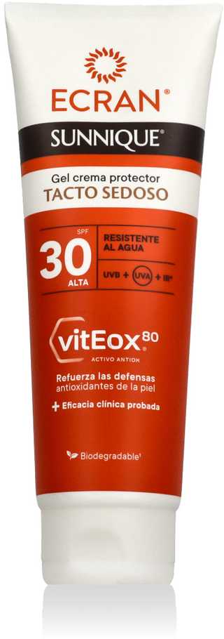 Ecran Sunnique Silky Touch Kreminis Gel Spf30 veido kremas nuo saulės 250ml