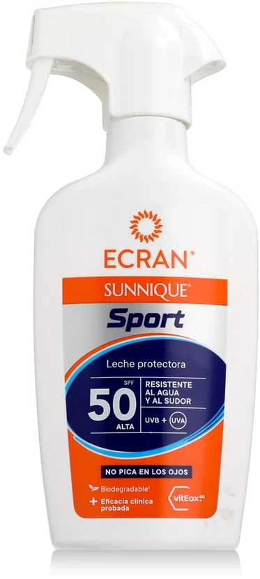 Ecran Sunnique Sport Leche Protect Spf50 purškiklis saugantis nuo saulės 270ml