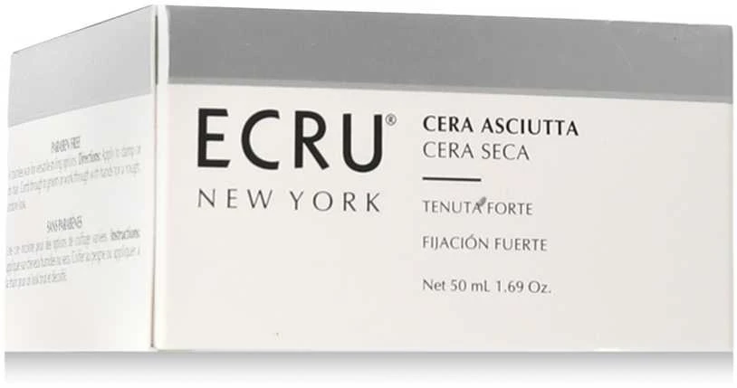 ECRU New York Dry Wax stiprios fiksacijos vaškas plaukų formavimui, 50 ml