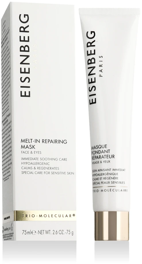 Eisenberg Melt-In Repairing Mask Face & Eyes atkurianti kreminė veido ir paakių kaukė jautriai odai, 75 ml