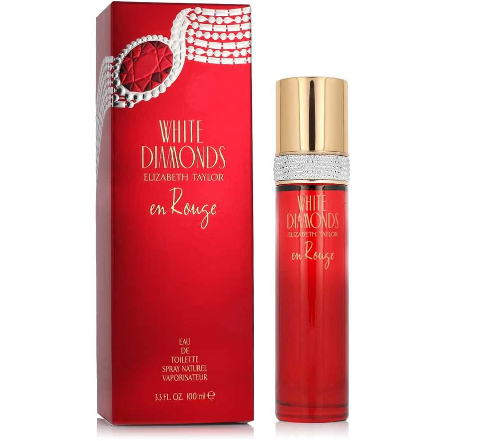 Elizabeth Arden Elizabeth Taylor Baltas Diamonds En Rouge EDT tualetinis vanduo moterims, 100 ml