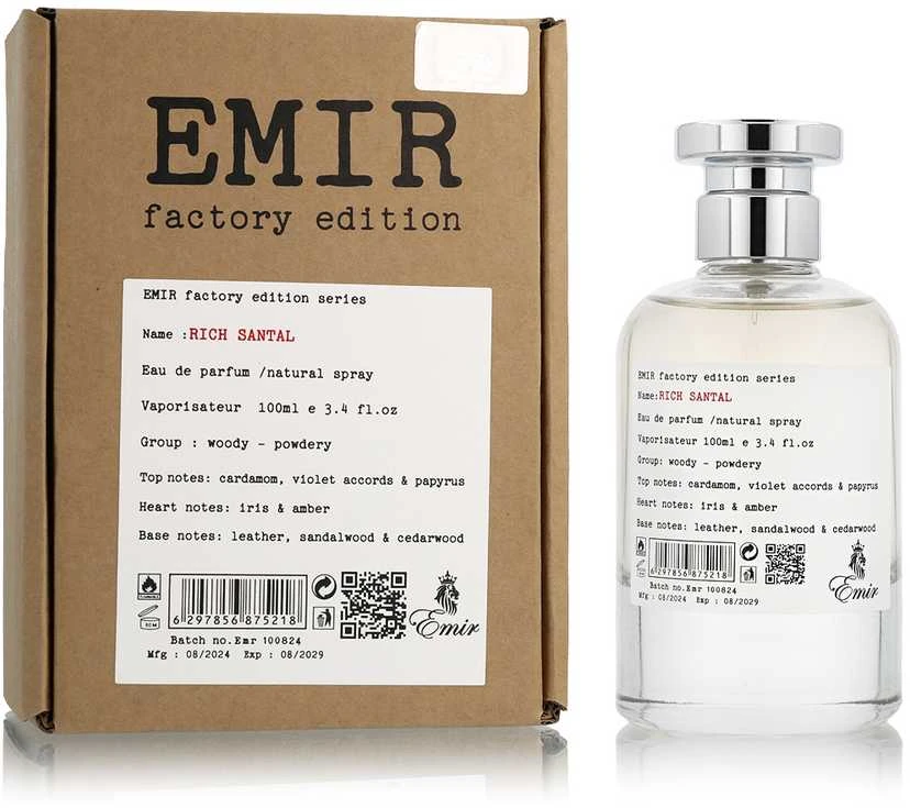 Emir Rich Santal Factory Edition EDP parfumuotas vanduo unisex, 100 ml