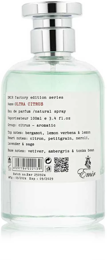 Emir Ultra Citrus Factory Edition EDP parfumuotas vanduo unisex, 100 ml