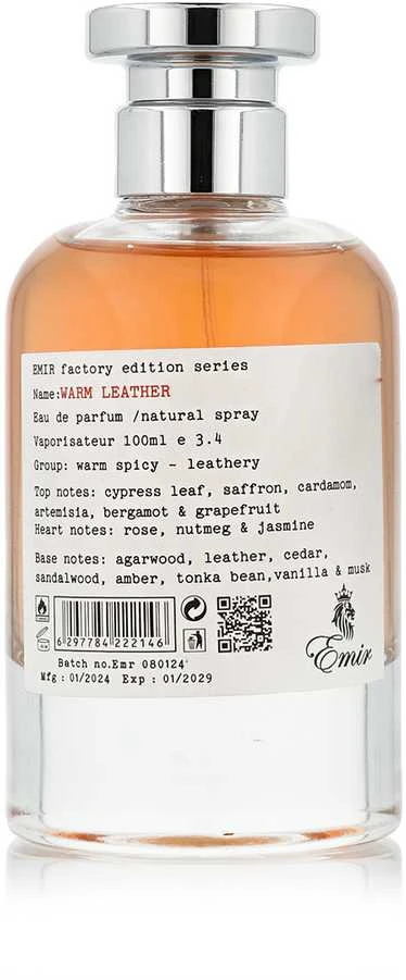Emir Warm Leather Factory Edition EDP parfumuotas vanduo unisex, 100 ml