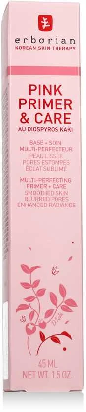 Erborian Rožinė Primer & Care Multi-Perfecting Primer + Care Makeup Primer moterims, 45 ml