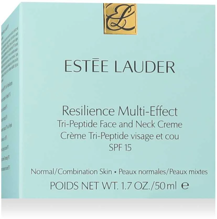 Estée Lauder Resilience Multi-Effect Tri-Peptide Face And Neck Kreminis Normal And Mixted Skin SPF 15 veido kremas normaliai ir mišriai odai, 50 ml