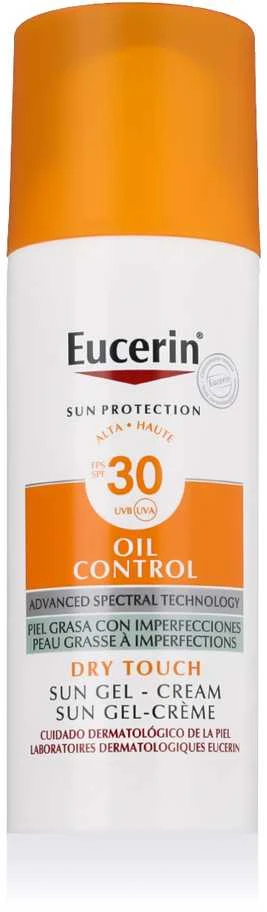 Apsauginis kremas nuo saulės Eucerin Sun Gel Creme Oil Control Dry Touch, su SPF30, 50 ml