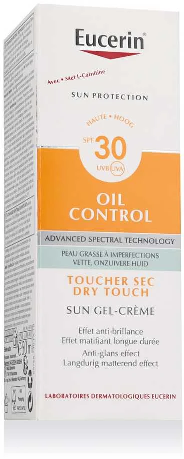 Apsauginis kremas nuo saulės Eucerin Sun Gel Creme Oil Control Dry Touch, su SPF30, 50 ml