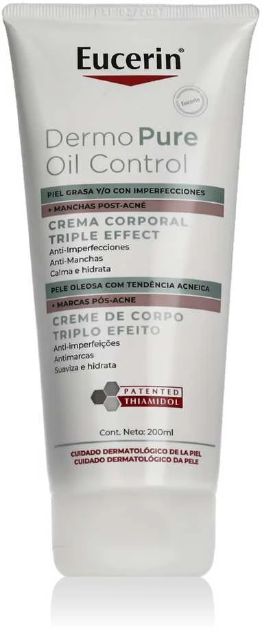 Eucerin DermoPure trigubo poveikio kūno kremas, 200 ml