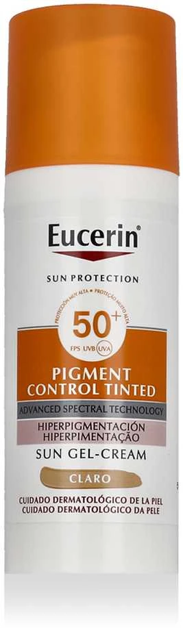 Eucerin Sun Face Pigment Control Fluid SPF 50+ Tinted Light fluidas nuo saulės ir hiperpigmentacijos, 50 ml