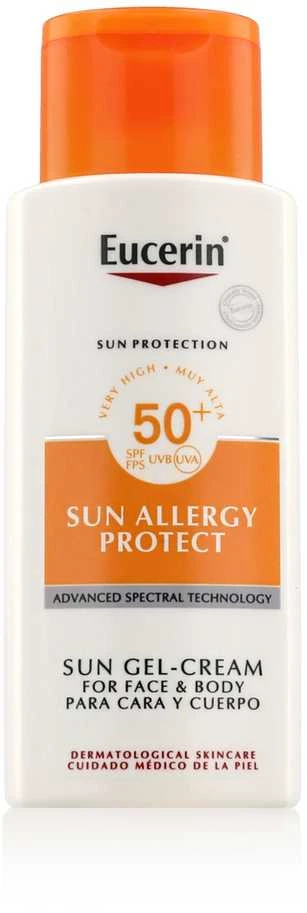 Eucerin Sun Allergy Protect apsaugos nuo saulės gelinis kremas saulei alergiškai odai, su SPF 50, 150 ml