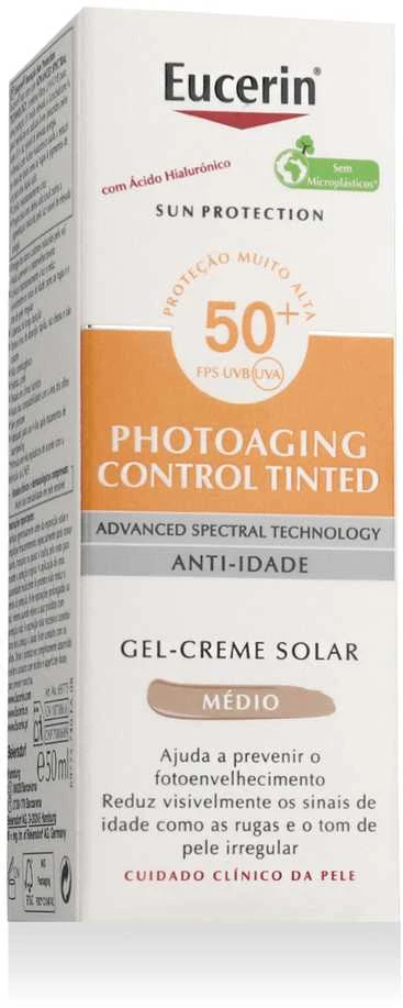 Apsauginis kremas nuo saulės Eucerin Sun Photoaging Control Tinted SPF 50+ Medium, 50 ml