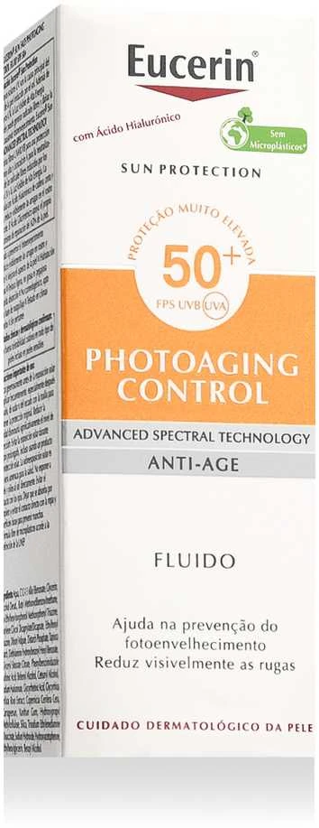 "Eucerin Sun Fluid Anti Age SPF50" apsauginis fluidas nuo saulės, 50 ml