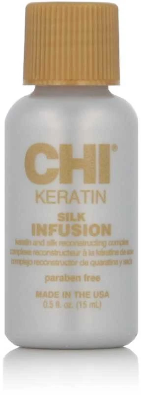 Keratino ir šilko kompleksas plaukams CHI Keratin Silk Infusion, 15 ml