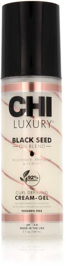 Kremas-gelis CHI Luxury Juodas Seed Oil Curl Defining Kreminis-Gel 148ml