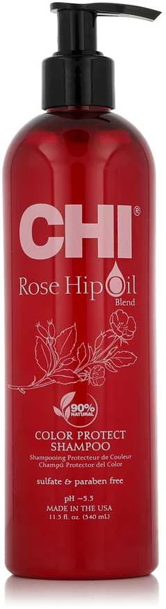 Farouk Systems Dažytų plaukų šampūnas CHI Rose Hip Oil Šampūnas 340ml