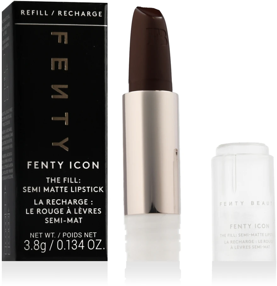 Fenty Beauty Icon pusiau matiniai Kreminis lūpų dažai Rowdy Roadie papildymas 3,8 g