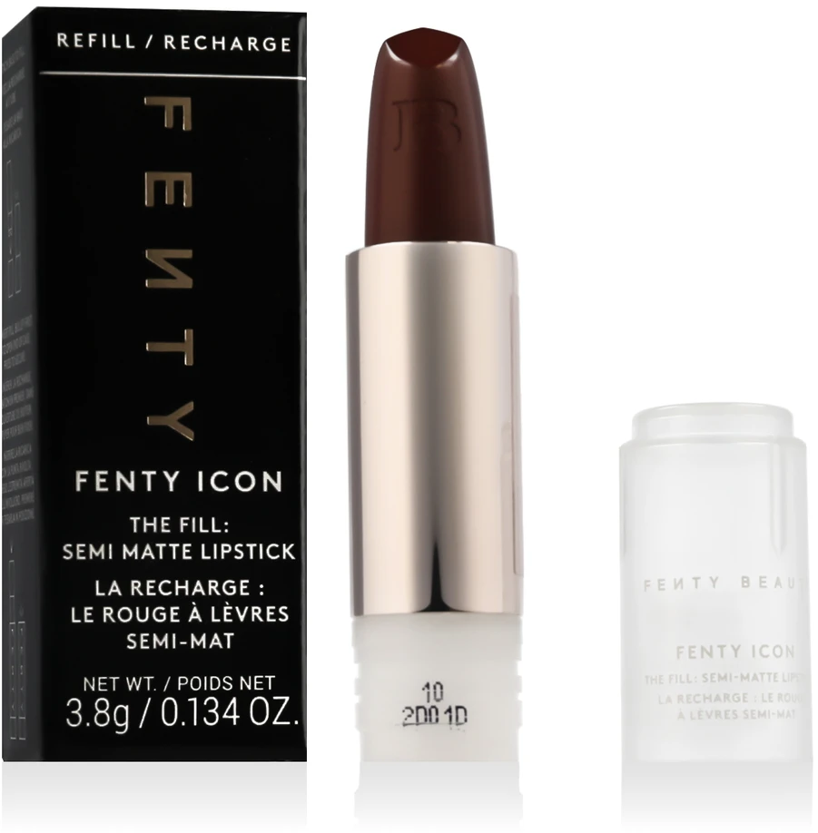 „Fenty Beauty Icon Semi Matte Kreminis“ lūpų dažai, 134 „Flaunty Auntie“ papildymas, 3,8 g