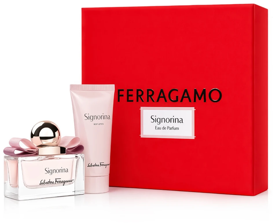 Salvatore Ferragamo Ferragamo Signorina rinkinys moterims (EDP, 30 ml + kūno losjonas, 50 ml)