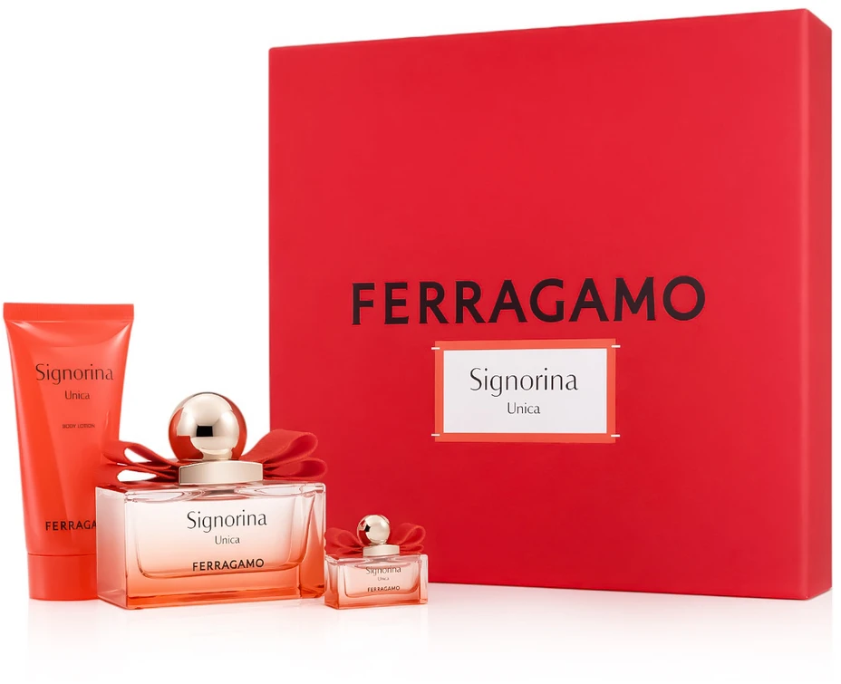 Salvatore Ferragamo Ferragamo Signorina Unica rinkinys moterims (EDP, 100 ml + kūno losjonas, 50 ml + EDP, 5 ml)
