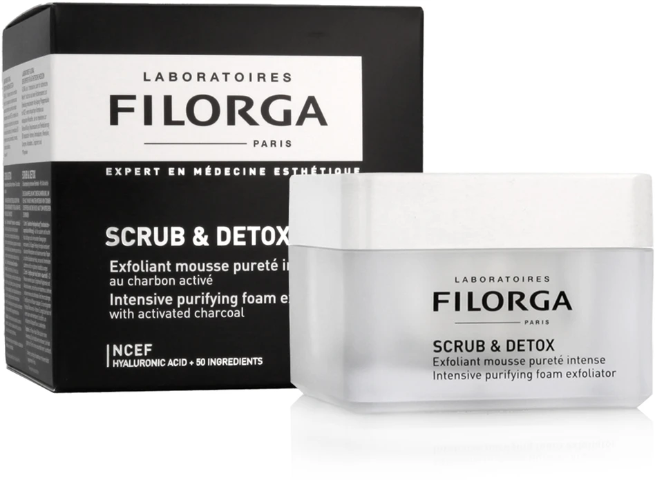 Filorga Scrub - Detox Intense Purity Foam Exfoliator Dvigubo poveikio detoksikuojantis veido šveitiklis 50ml