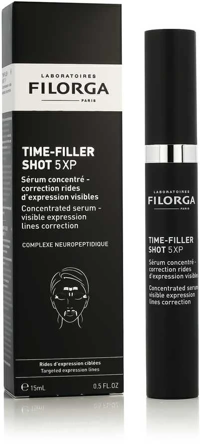 Filorga Time Filler Shot 5XP Concentrated Serum serumas mimikos raukšlių korekcijai, 15 ml