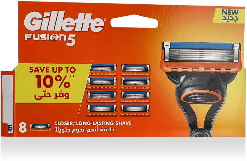 „Gillette Fusion5“ pakaitiniai skutimosi peiliukai, 8 vnt.