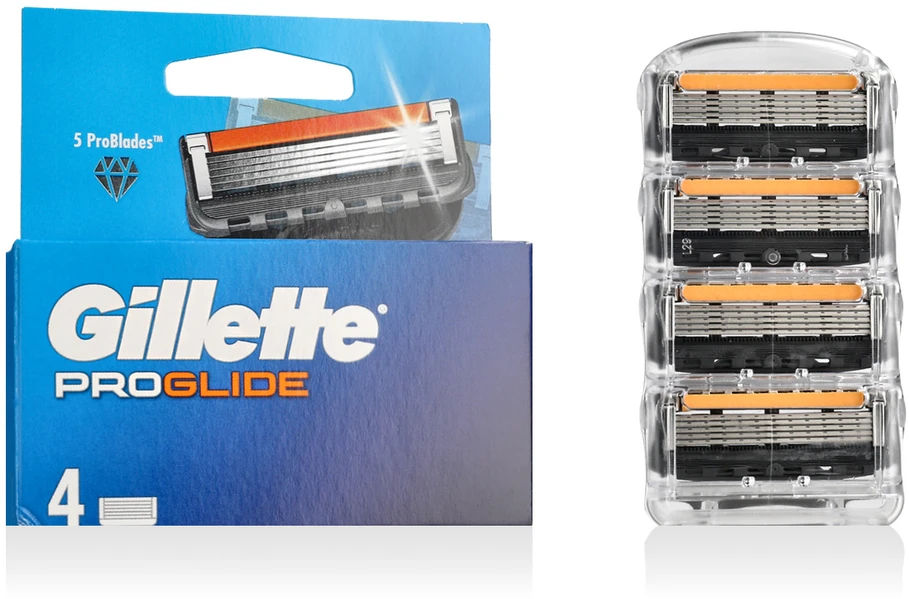 Gillette Fusion ProGlide skutimosi peiliukai 4 vnt