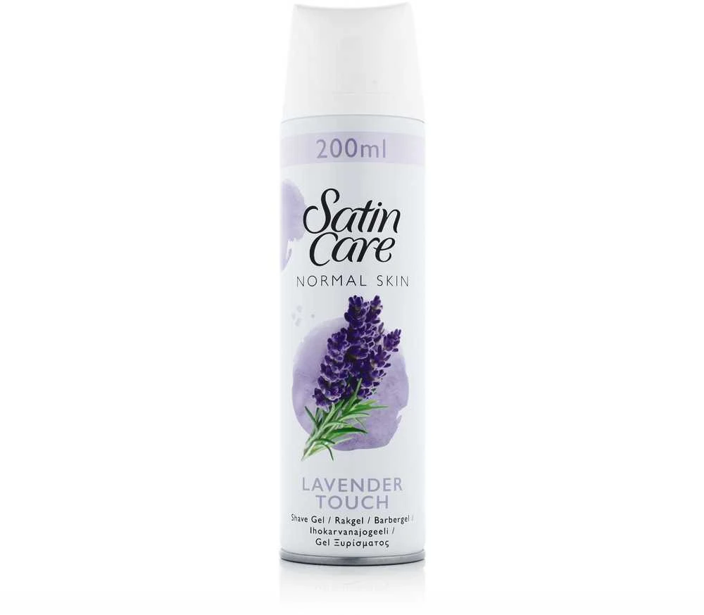 Gillette Satin Care Lavender Touch skutimosi gelis 200ml