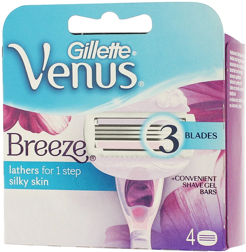 Gillette Skustuvo galvutės VENUS Breeze, 4 vnt.