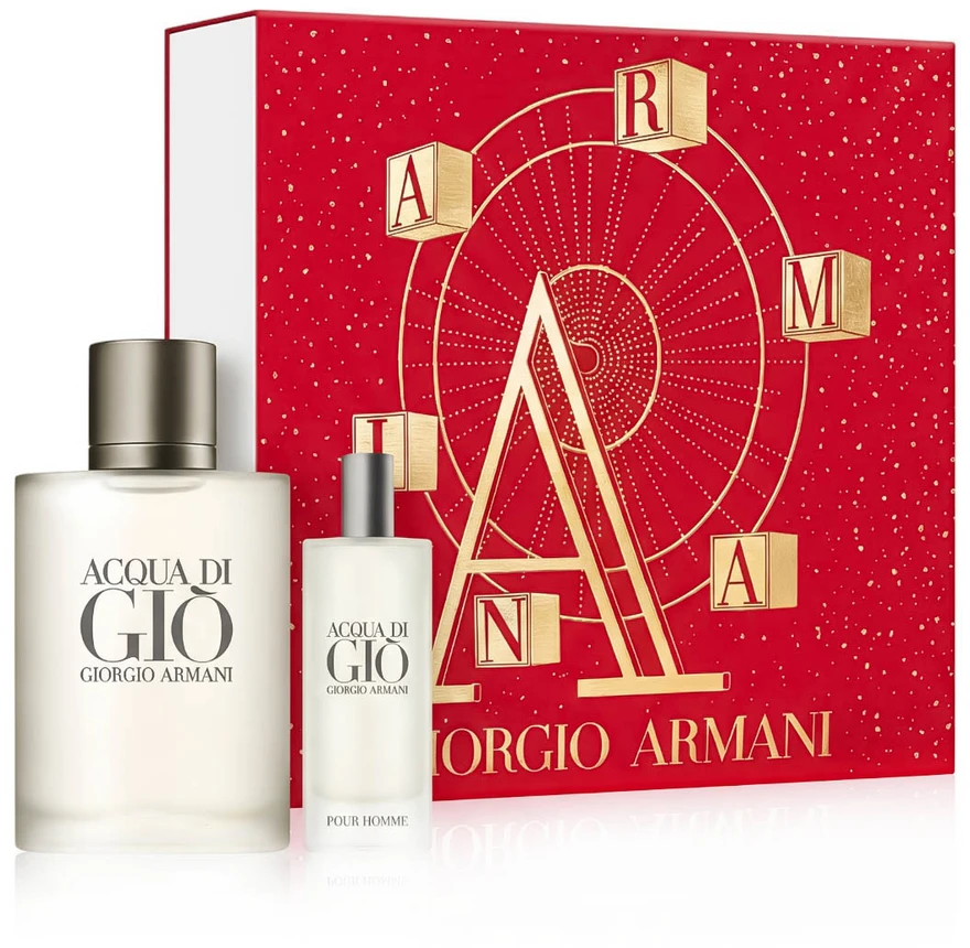 Set Giorgio Armani: Acqua di Gio Eau De Toilette For Men, 50 ml + Acqua di Gio Eau De Toilette For Men, 15 ml