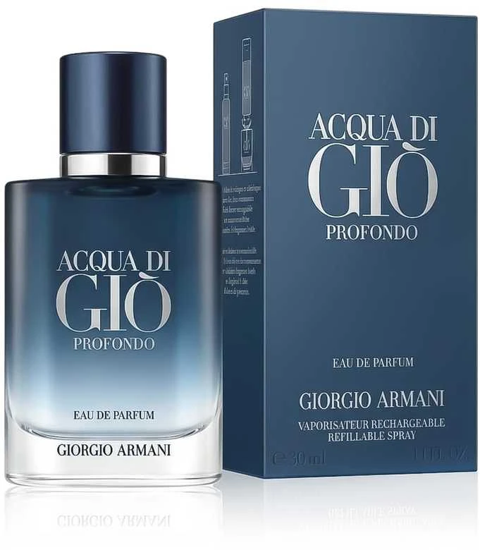 Armani Acqua Di Gio Profondo EDP parfumuotas vanduo vyrams, 30 ml