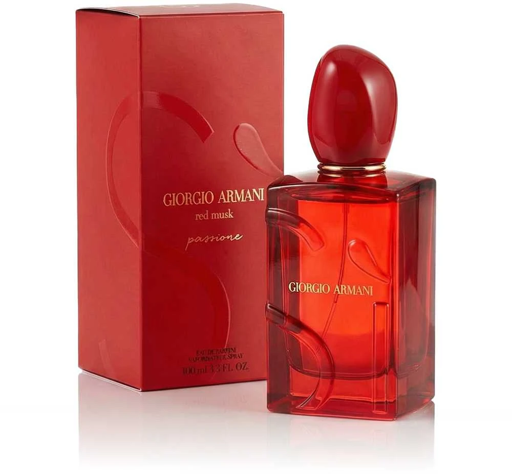 Giorgio Armani Sì Passione Raudona Musk EDP parfumuotas vanduo moterims, 100 ml