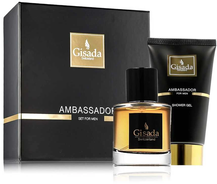 Gisada Ambassador For Men rinkinys vyrams (parfum 50ml + dušo želė 100ml)