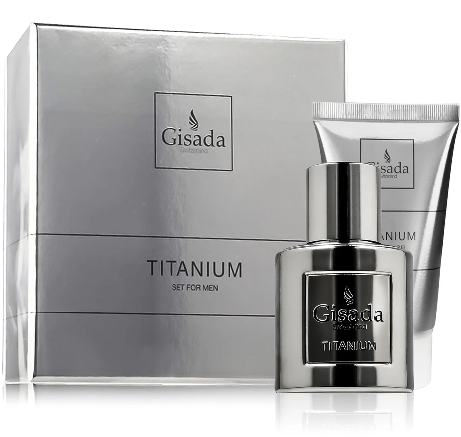 Gisada Titanium rinkinys vyrams (EDP, 50 ml + dušo želė, 100 ml)