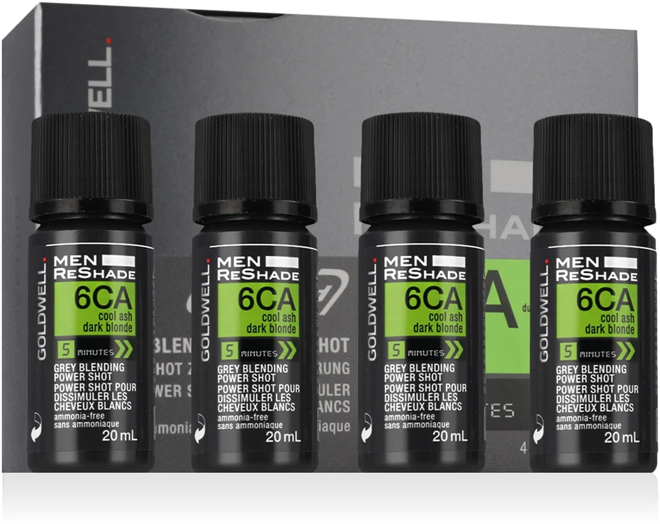 Goldwell Men ReShade 6CA Power Shot 4 x, 20 ml