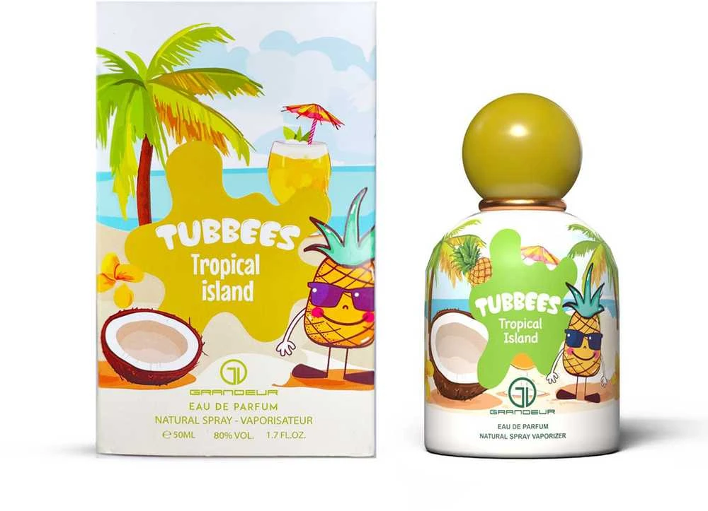 Tubbees Tropical Island EDP parfumuotas vanduo unisex, 50 ml