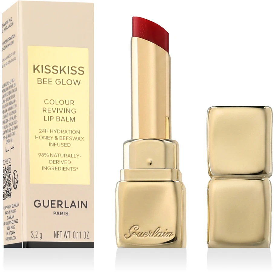 Guerlain Kiss Kiss Bee Glow lūpų balzamas, spalva - 775 Poppy Glow