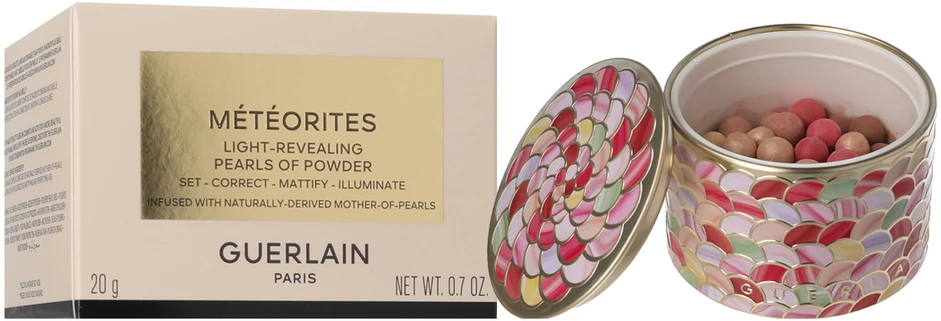 Pudros rutuliukai Guerlain GUERLAIN Météorites Light Revealing Pearls of Powder, atspalvis: 04 Amber / Ambre, 20 g