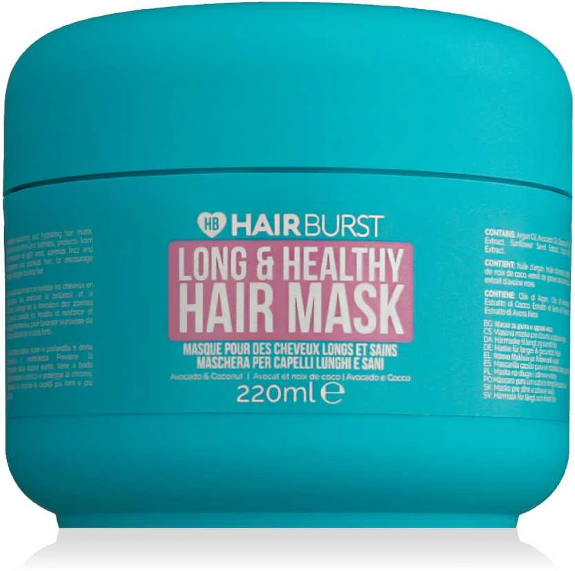 „Hairburst“ ilgų ir sveikų plaukų kaukė (plaukų kaukė), 220 ml