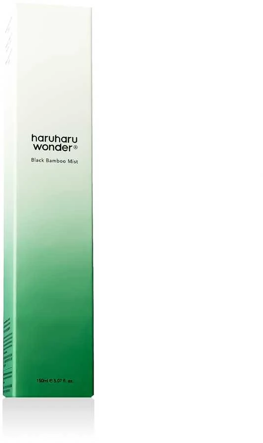 Haruharu Wonder Juodas Bamboo Mist drėkinamasis purškiklis pavargusiai odai, 150 ml