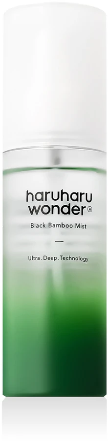 Haruharu Wonder Hydrating Juodas Bamboo Mist drėkinamasis purškiklis pavargusiai odai, 80 ml