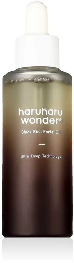 Haruharu Wonder Juodas Rice Facial Oil maitinamasis veido aliejus su juodaisiais ryžiais, 30 ml