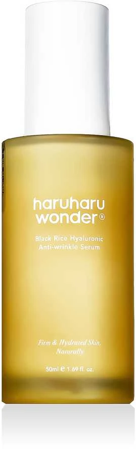 Haruharu Wonder Juodas Rice Hyaluronic Anti-wrinkle Serum drėkinantis veido serumas nuo raukšlių, 50 ml