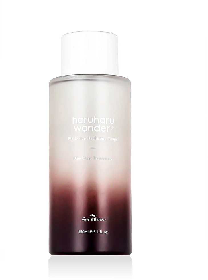 Haruharu Wonder Juodas Rice Hyaluronic Toneris veido tonikas su juodųjų ryžių ekstraktu ir hialurono rūgštimi, 150 ml