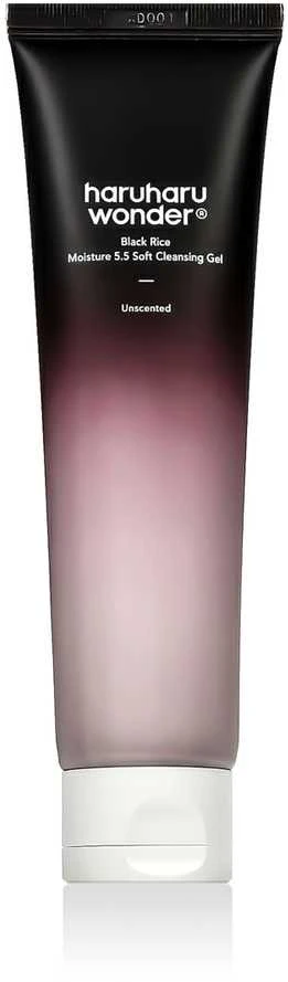 Haruharu Wonder Juodas Rice Moisture 5.5 Soft Cleansing Gel valomasis veido gelis su juodaisiais ryžiais, 100 ml